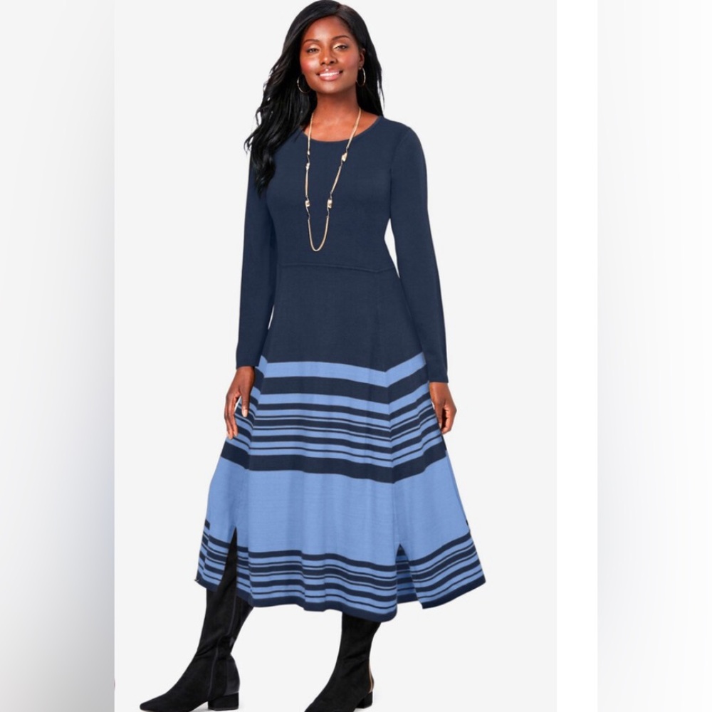 Fit and Flare Sweater Dress